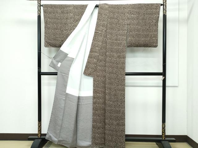 平和屋本店●極上　キモノデザイナー　斉藤上太郎　小紋　雲重ね文　逸品　未使用　CZAA4743s6