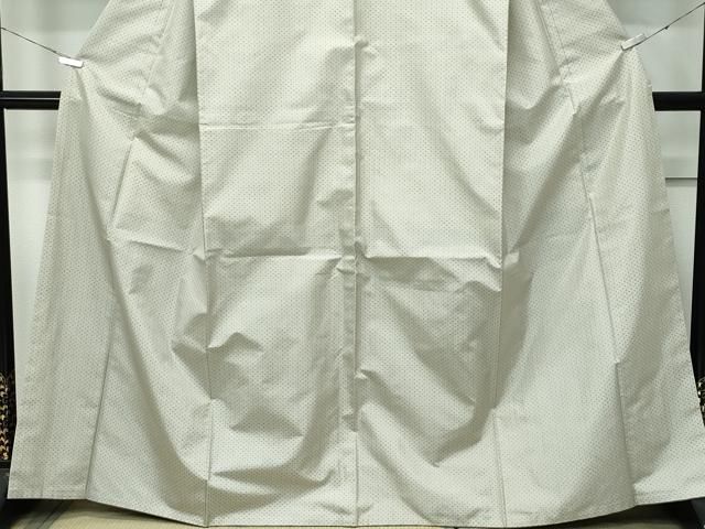 平和屋本店●極上　東郷織物謹製　本場大島紬　白大島　幾何学文様　逸品　CZAA4744s6