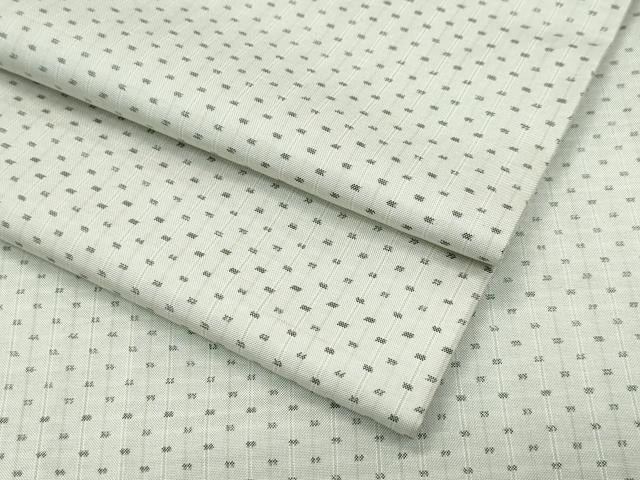 平和屋本店●極上　東郷織物謹製　本場大島紬　白大島　幾何学文様　逸品　CZAA4744s6