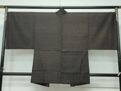 平和屋本店■希少　紬屋吉平　本場結城紬　重要無形文化財　男性　羽織　杢　たとう紙付き　逸品　未使用　CZAA4901s6