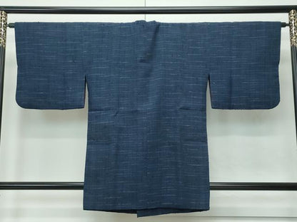 平和屋着物■極上　浦野理一　経節紬　道行コート　霞文　逸品　CZAA4750s6