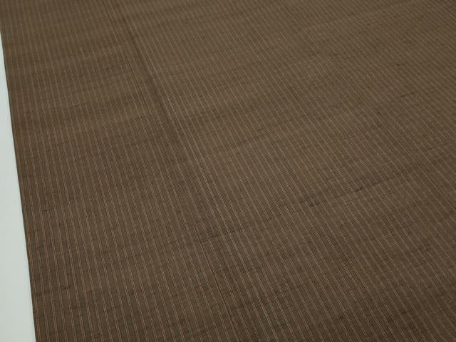 平和屋本店●極上　国指定重要無形文化財　本場久米島紬　手織　純草木染　泥染　間道　証紙付き　逸品　CZAA4766s6