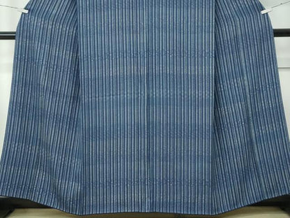 平和屋着物●極上　天然藍染　江戸小紋　間道　上代118万　証紙付き　逸品　CZAA4779s6