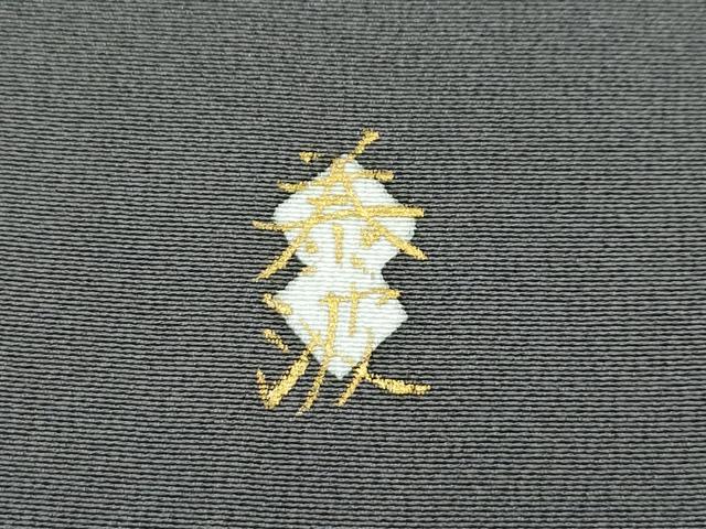 平和屋着物●極上　京友禅作家　倉田泰波　色留袖　解蟹五万歳　蟹亀図　金彩　墨色地　紙・コピー用紙付き　逸品　CZAA4780s6 平和屋着物○極上 京友禅作家 倉田泰波 色留袖 解蟹五万
