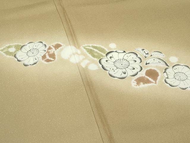 平和屋着物●極上　染色作家　小倉淳史　辻が花　絞り　暈し染め　桑染色地　逸品　CZAA4785s6