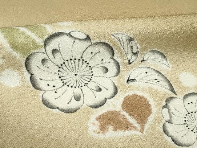 平和屋着物●極上　染色作家　小倉淳史　辻が花　絞り　暈し染め　桑染色地　逸品　CZAA4785s6