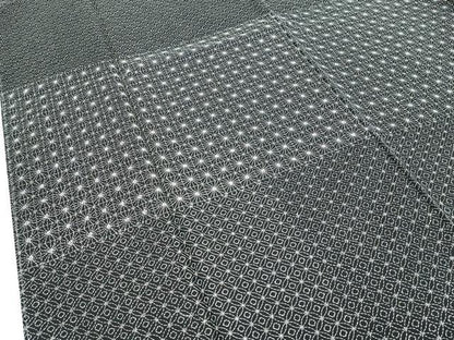 平和屋本店●極上　訪問着　総刺繍　刺し子　紬地　吉祥文　黒地　逸品　未使用　CZAA4796s6