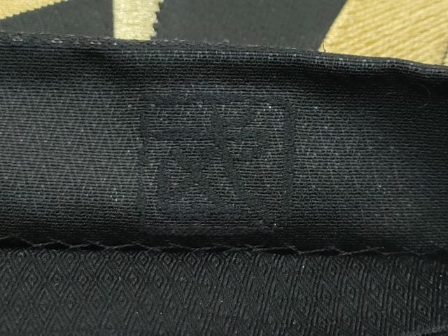 平和屋本店●最高級　人間国宝　北村武資　煌彩錦　六通柄袋帯　笹　黒地　金糸　逸品　CZAA4801s6