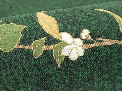 平和屋着物●極上　織楽浅野　太鼓柄袋帯　唐織　枝花文　金糸　逸品　未使用　CZAA4804s6