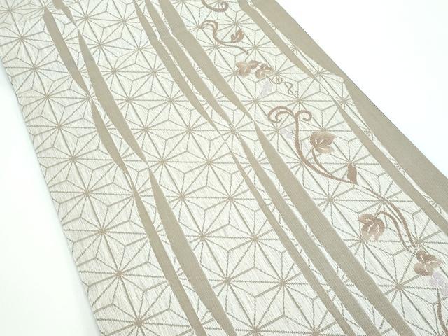 平和屋着物○極上 両面 スリーシーズン 春夏秋 全通柄袋帯 雪輪