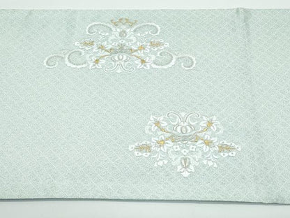 平和屋着物●極上　スリーシーズン　春夏秋　太鼓柄袋帯　総刺繍　更紗花唐草文　金銀糸　逸品　未使用　CZAA4815s6
