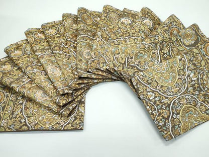 平和屋本店●極上　六通柄袋帯　総刺繍　駒刺繍　正倉院花唐草文　金銀糸　逸品　CZAA4817s6