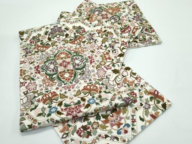 平和屋本店●極上　袋帯　中国三大刺繍　総相良刺繍　正倉院花文　金糸　逸品　CZAA4819s6