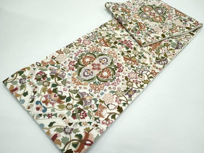平和屋本店●極上　袋帯　中国三大刺繍　総相良刺繍　正倉院花文　金糸　逸品　CZAA4819s6