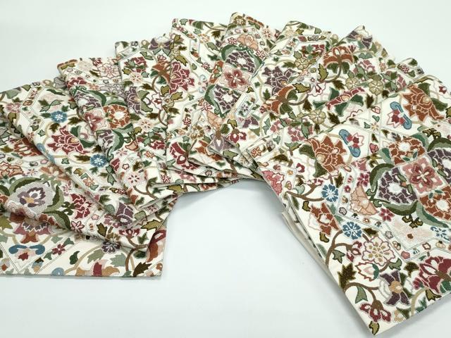 平和屋本店●極上　袋帯　中国三大刺繍　総相良刺繍　正倉院花文　金糸　逸品　CZAA4819s6