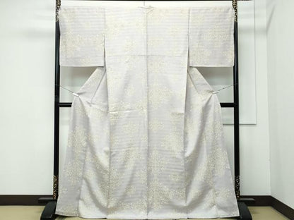 平和屋着物●極上　小紋　花唐草菱文　金彩　やまと誂製　逸品　CZAA4821s6