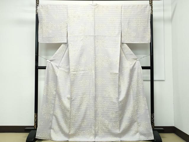 平和屋着物●極上　小紋　花唐草菱文　金彩　やまと誂製　逸品　CZAA4821s6