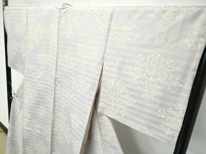 平和屋着物●極上　小紋　花唐草菱文　金彩　やまと誂製　逸品　CZAA4821s6