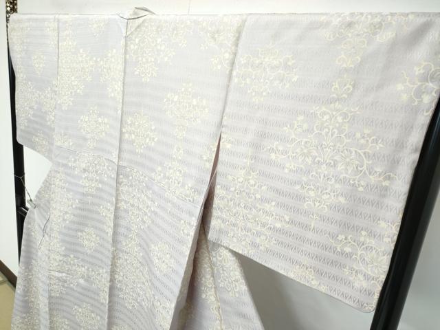 平和屋着物●極上　小紋　花唐草菱文　金彩　やまと誂製　逸品　CZAA4821s6