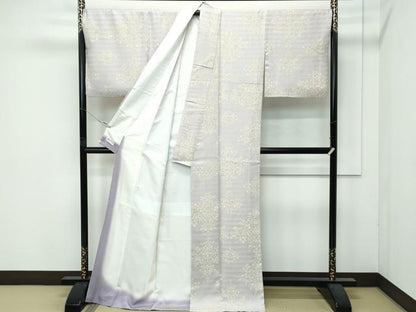 平和屋着物●極上　小紋　花唐草菱文　金彩　やまと誂製　逸品　CZAA4821s6