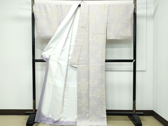 平和屋着物●極上　小紋　花唐草菱文　金彩　やまと誂製　逸品　CZAA4821s6
