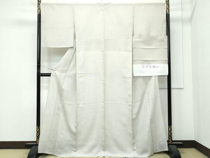 平和屋着物＊極上　夏物　江戸小紋　絽　幾何学文様　反端付き　逸品　未使用　CZAA4822s6