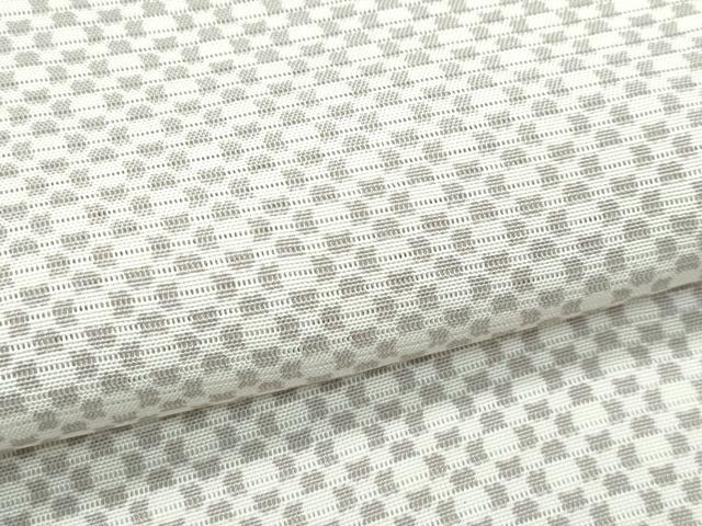 平和屋着物＊極上　夏物　江戸小紋　絽　幾何学文様　反端付き　逸品　未使用　CZAA4822s6