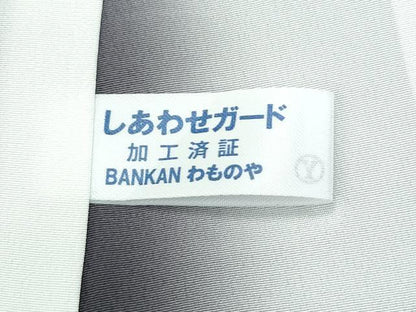 平和屋着物●極上　染色作家　草野一騎　訪問着　舞花文　暈し染め　山葵色地　逸品　CZAA4824s6