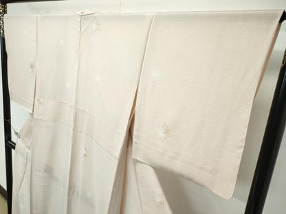 平和屋着物＊極上 夏物 小紋 絽 蛍暈し 草花文 金彩 反端付き 逸品 CZAA4826s6