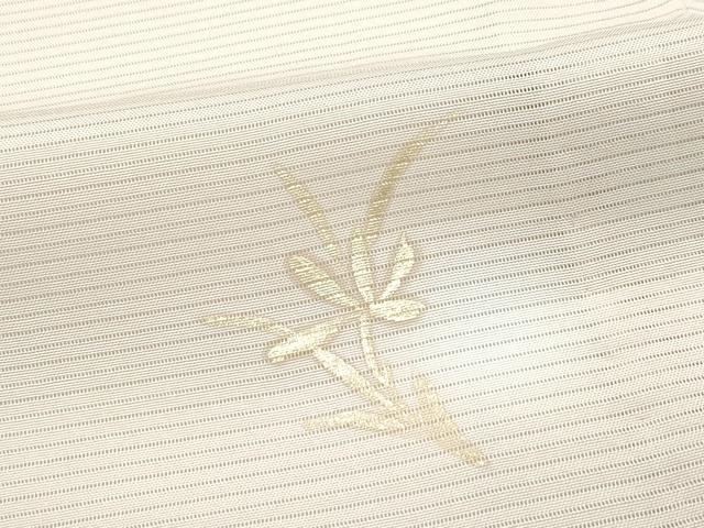 平和屋着物＊極上 夏物 小紋 絽 蛍暈し 草花文 金彩 反端付き 逸品 CZAA4826s6