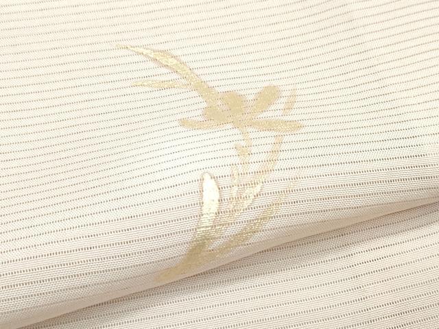 平和屋着物＊極上 夏物 小紋 絽 蛍暈し 草花文 金彩 反端付き 逸品 CZAA4826s6