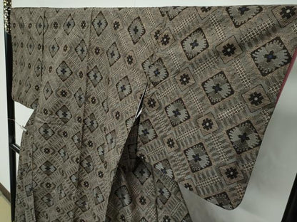 平和屋着物●希少　本場大島紬　龍郷絣　逸品　CZAA4852s6