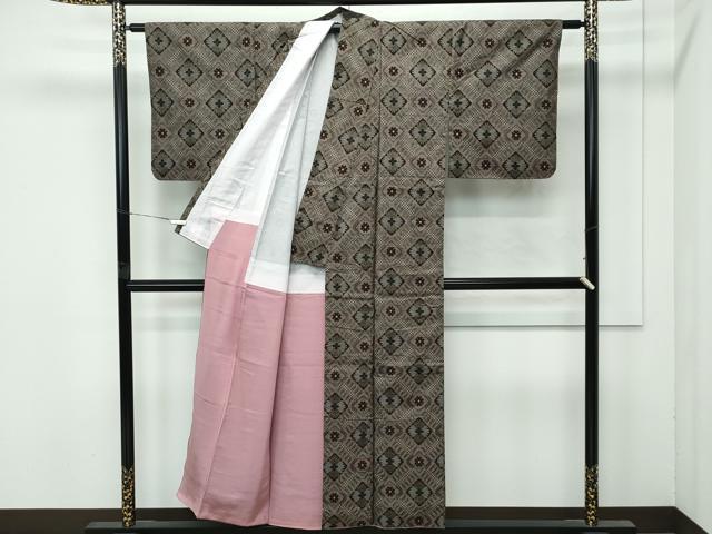 平和屋着物●希少　本場大島紬　龍郷絣　逸品　CZAA4852s6