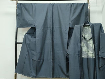 平和屋着物●極上　男性　本場大島紬　アンサンブル　キングサイズ　絣文様　逸品　未使用　CZAA4857s6