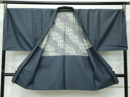 平和屋着物●極上　男性　本場大島紬　アンサンブル　キングサイズ　絣文様　逸品　未使用　CZAA4857s6