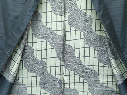 平和屋着物●極上　男性　本場大島紬　アンサンブル　キングサイズ　絣文様　逸品　未使用　CZAA4857s6