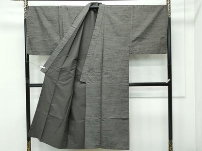 平和屋着物●極上　男性　紬　アンサンブル　キングサイズ　霞文　逸品　CZAA4858s6