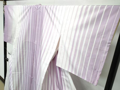 平和屋着物●極上　本場縞大島紬　間道　逸品　CZAA4859s6