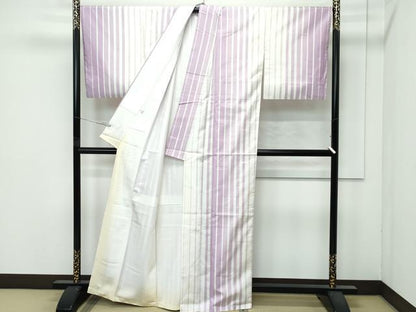 平和屋着物●極上　本場縞大島紬　間道　逸品　CZAA4859s6
