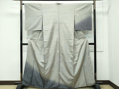平和屋着物●極上　インド・アッサム　野蚕糸　手織　ムガシルク　訪問着　更紗唐草文　逸品　CZAA4862s6