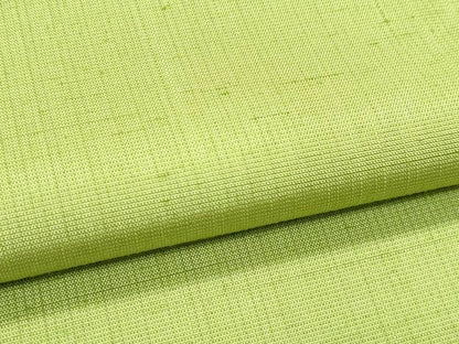 平和屋着物●極上　結城紬　アタカスシルク　色無地　抹茶色　証紙付き　逸品　CZAA4873s6