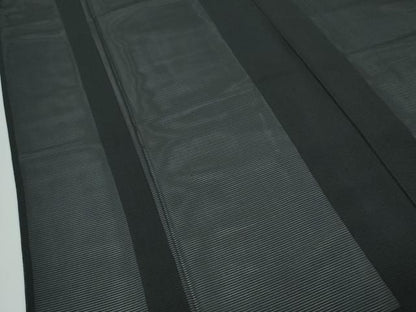 平和屋着物＊極上　男性　夏物　黒紋付・羽織セット　絽　洗える着物　逸品　CZAA4877s6