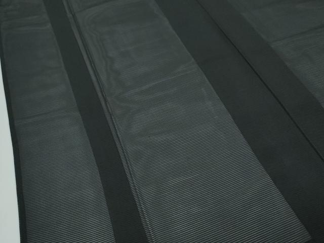 平和屋着物＊極上　男性　夏物　黒紋付・羽織セット　絽　洗える着物　逸品　CZAA4877s6