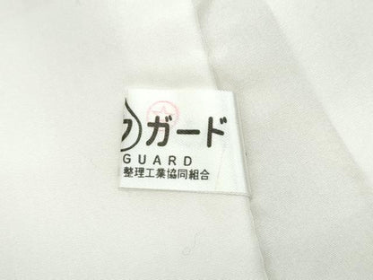 平和屋本店●極上 訪問着・長襦袢セット 駒刺繍 松竹梅文箱花文 暈し染め 金彩 丁子色地 逸品 CZAA4878s6