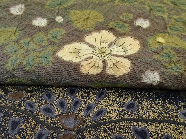 平和屋着物●極上　吉乃一廉　幻の辻が花　訪問着　絞り　草花霞文　金彩　逸品　CZAA4892s6