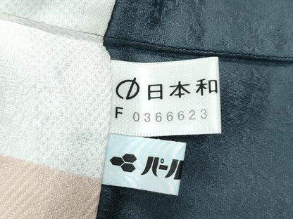 平和屋着物＃極上　道中着　ロング丈　蛍暈し　柳煤竹色地　逸品　CZAA4894s6