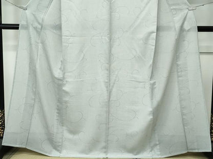 平和屋着物＊極上 夏物 洗える最高級着物 ＜英＞はなぶさ謹製 小紋 縦絽 唐草文 逸品 CZAA4898s6