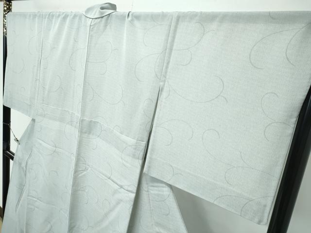 平和屋着物＊極上 夏物 洗える最高級着物 ＜英＞はなぶさ謹製 小紋 縦絽 唐草文 逸品 CZAA4898s6