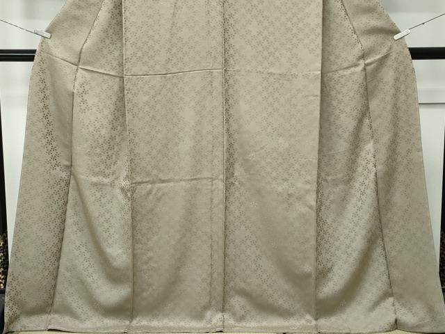 平和屋着物●極上　色無地　利休茶色　梅鉢地紋　逸品　未使用　CZAA4912s6