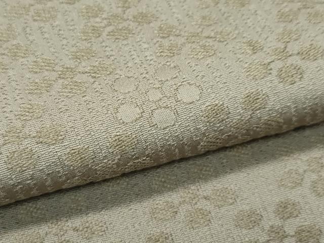平和屋着物●極上　色無地　利休茶色　梅鉢地紋　逸品　未使用　CZAA4912s6